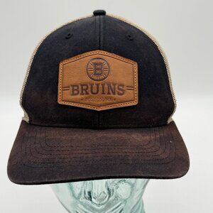 '47 Brand Boston MA Bruins Snapback Hat Trucker Cap OSFA One Size Hockey NHL Adj